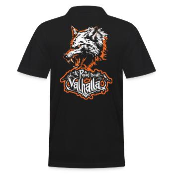 Conception de la route Wolf vers les montagnes Valhalla - Polo Homme - noir - Dos - Kai (181cm)