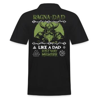 RAGNA-DAD Casque Viking vert pour les pères forts - Polo Homme - noir - Dos - Kai (181cm)