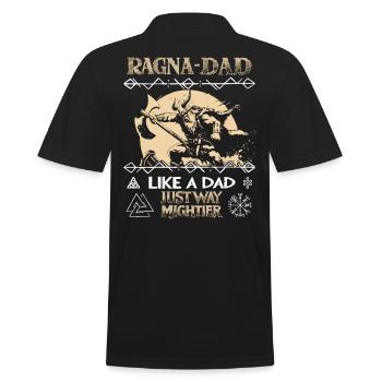 RAGNA-DAD Viking avec hache pour les pères forts - Polo Homme - noir - Dos - Kai (181cm)