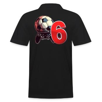 Football et jeux d’anniversaire garçon 6 ans - Polo Homme - noir - Dos - Kai (181cm)