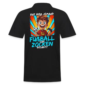 Football et jeux d’anniversaire garçon 14 ans - Polo Homme - noir - Dos - Kai (181cm)
