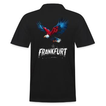 Frankfurt Eagle Colors FFM Patriots - Men's Polo Shirt - black - Back - Kai (181cm)
