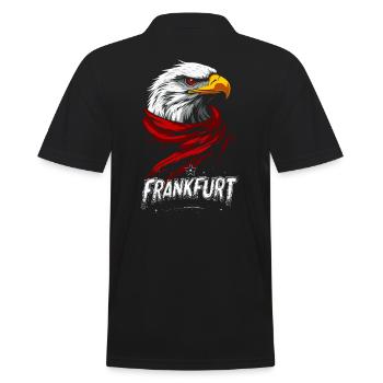Frankfurt Adler Schal FFM Jungs Ultras - Männer Poloshirt - Schwarz - Hinten - Kai (181cm)