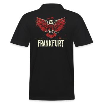 Francfort Adler Spread FFM Football Fans - Polo Homme - noir - Dos - Kai (181cm)