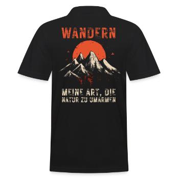 Randonnée pédestre - Profiter de la nature pour les amoureux de la nature - Polo Homme - noir - Dos - Kai (181cm)