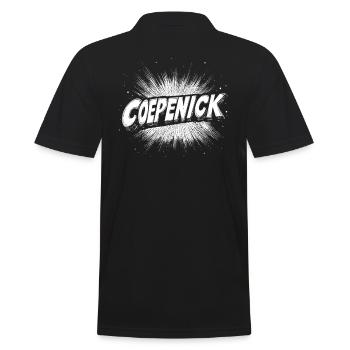 Berlin Köpenick Souvenir Cöpenick PopArt Explosion - Men's Polo Shirt - black - Back - Kai (181cm)