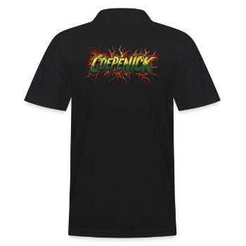 Berlin Köpenick Souvenir Cöpenick Graffiti Blitz - Men's Polo Shirt - black - Back - Kai (181cm)