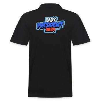 Lady President 2024 : Kamala Harris prend les rênes - Polo Homme - noir - Dos - Kai (181cm)