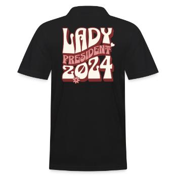 Lady President 2024 : Kamala Harris ouvre la voie - Polo Homme - noir - Dos - Kai (181cm)