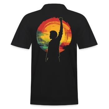 Autonomisation Patrimoine Mois de l’histoire des Noirs Art - Polo Homme - noir - Dos - Kai (181cm)