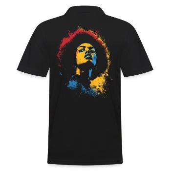 Portrait du patrimoine Mois de l’histoire des Noirs Art États-Unis - Polo Homme - noir - Dos - Kai (181cm)