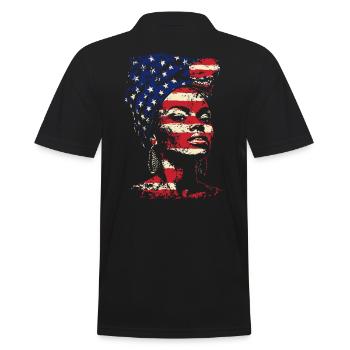 Patrimoine Afro-Américain Mois de l’histoire des Noirs - Polo Homme - noir - Dos - Kai (181cm)