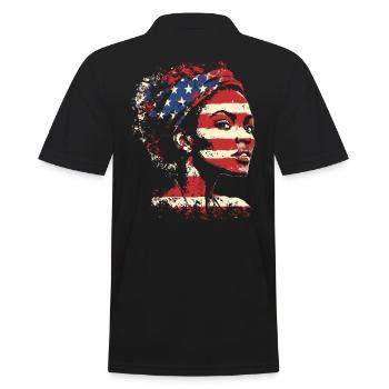 Mois de l’histoire des Noirs Patrimoine Afro-américain - Polo Homme - noir - Dos - Kai (181cm)