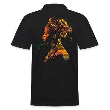 Patrimoine Afro-Américain Histoire des Noirs Art - Polo Homme - noir - Dos - Kai (181cm)