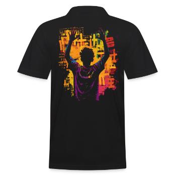 Résilience afro-américaine Mois de l’histoire des Noirsv - Polo Homme - noir - Dos - Kai (181cm)