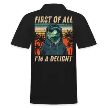 Sweat à capuche rétro Iguana - Sarcastic Design - Polo Homme - noir - Dos - Kai (181cm)