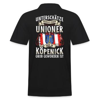 Ne sous-estimez jamais un joueur de l’Union de Köpenick - Polo Homme - noir - Dos - Kai (181cm)