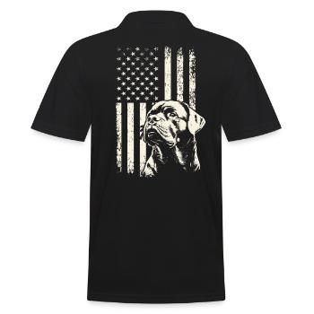 Patriotisme Rottweiler – 4 juillet et Journée des anciens combattants - Polo Homme - noir - Dos - Kai (181cm)