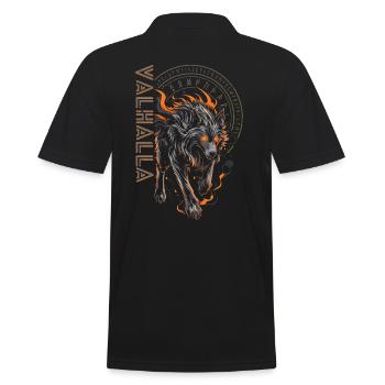 Viking Runes Loup Vegvisir Boussole nordique - Polo Homme - noir - Dos - Kai (181cm)
