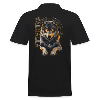 Viking Vegvisir Runes Loup Mythe nordique - Polo Homme - noir - Dos - Kai (181cm)
