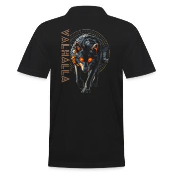 Loup nordique Vegvisir Runes Symbole Viking - Polo Homme - noir - Dos - Kai (181cm)