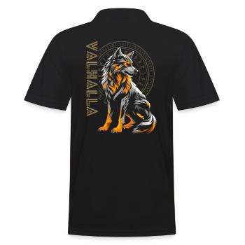 Loup Vegvisir Runes nordiques Viking Valhalla - Polo Homme - noir - Dos - Kai (181cm)