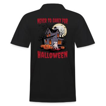 Spooky Maison hantée Halloween Outfit Femmes - Polo Homme - noir - Dos - Kai (181cm)