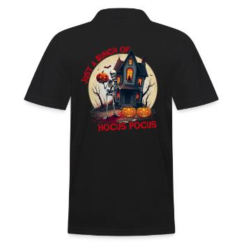 Drôle Squelette Halloween Tenue Femmes - Polo Homme - noir - Dos - Kai (181cm)
