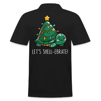 Écarquillage Mignonne Tortue de Noël - Polo Homme - noir - Dos - Kai (181cm)