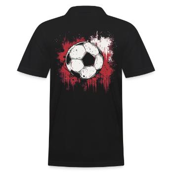 Red Splash of Color Soccer - Sports d’équipe cool - Polo Homme - noir - Dos - Kai (181cm)