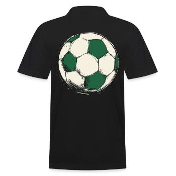 Green football for teams and clubs - Men's Polo Shirt - black - Back - Kai (181cm)