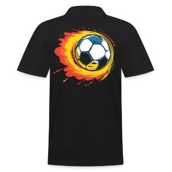 Burning Football - Des flammes pour les athlètes Pure - Polo Homme - noir - Dos - Kai (181cm)