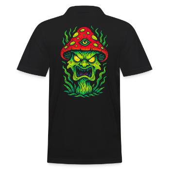 Psycho Toadstool avec troisième œil - Polo Homme - noir - Dos - Kai (181cm)