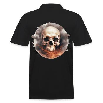 Monster Monster Demon Devil Vampire Guhl Zombie - Men's Polo Shirt - black - Back - Kai (181cm)