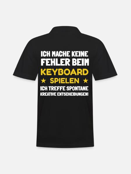 Keyboarder - Männer Poloshirt - Schwarz