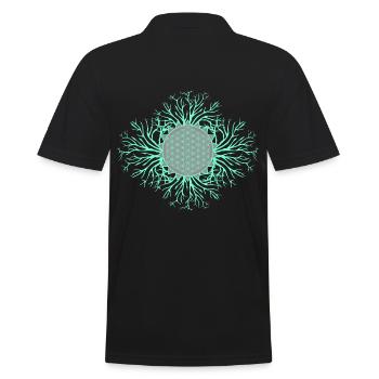 Fleur de vie - Polo Homme - noir - Dos - Kai (181cm)