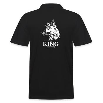 Malinois roi de tout dire chiens - Polo Homme - noir - Dos - Kai (181cm)