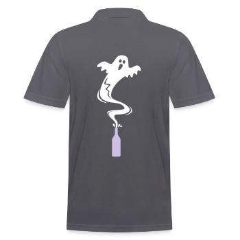 Bottle spirit - Men's Polo Shirt - charcoal grey - Back - Nico (186cm)