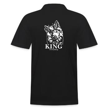 Samoyède Roi de tout Chiens Chien Wilsigns - Polo Homme - noir - Dos - Kai (181cm)