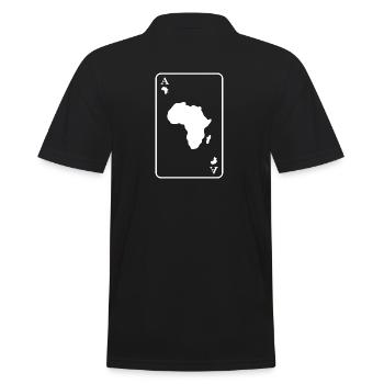 afrika afro afrikanisch ASS black party safari - Männer Poloshirt - Schwarz - Hinten - Kai (181cm)
