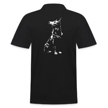 Australien Boeuf Chien Silhouette Chiens Wilsigns - Polo Homme - noir - Dos - Kai (181cm)