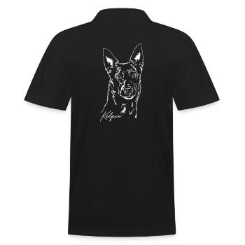 KELPIE Hütehund Hund Agility Hunde Wilsigns - Männer Poloshirt - Schwarz - Hinten - Kai (181cm)