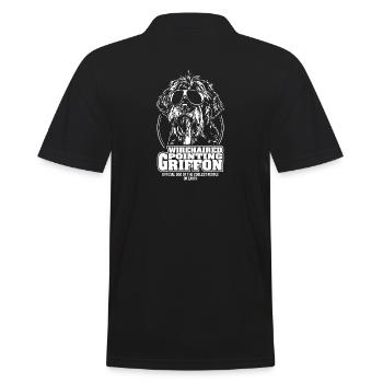 WIREHAIRED POINTING GRIFFON coolest people Hunde - Männer Poloshirt - Schwarz - Hinten - Kai (181cm)