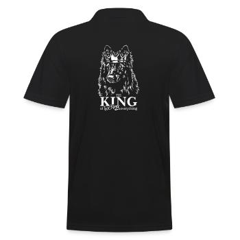 Groenendael Tervueren Roi de tout Chiens - Polo Homme - noir - Dos - Kai (181cm)