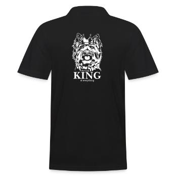 Cairn Terrier King of everything Hunde Wilsigns - Männer Poloshirt - Schwarz - Hinten - Kai (181cm)