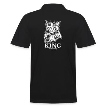 Maine Coon Roi de tout Chat Dire Chat - Polo Homme - noir - Dos - Kai (181cm)