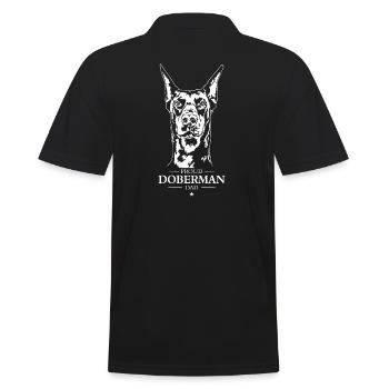 Doberman Papa Chien Chien Doberman Wilsigns - Polo Homme - noir - Dos - Kai (181cm)