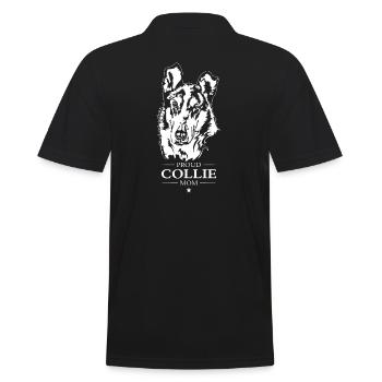 Collie Shorthair Maman Chien Chien Wilsigns - Polo Homme - noir - Dos - Kai (181cm)