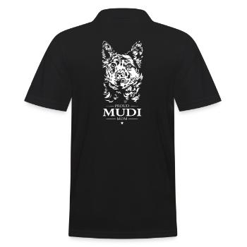 Hongrois Mudi Maman Chien Chien Wilsigns - Polo Homme - noir - Dos - Kai (181cm)