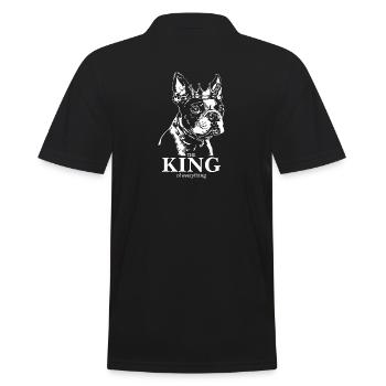 BOSTON TERRIER King chien disant chiens Wilsigns - Polo Homme - noir - Dos - Kai (181cm)